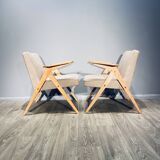 Pair of armchairs "Bunny" Proj. Józef Chierowski "Bunny" 1960'