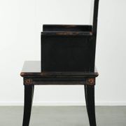 Black wooden chair / side chair in Chinese style