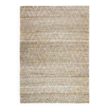Braided jute rug with diamond patterns 190x290 cm