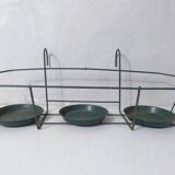 Set of vintage wire metal planters