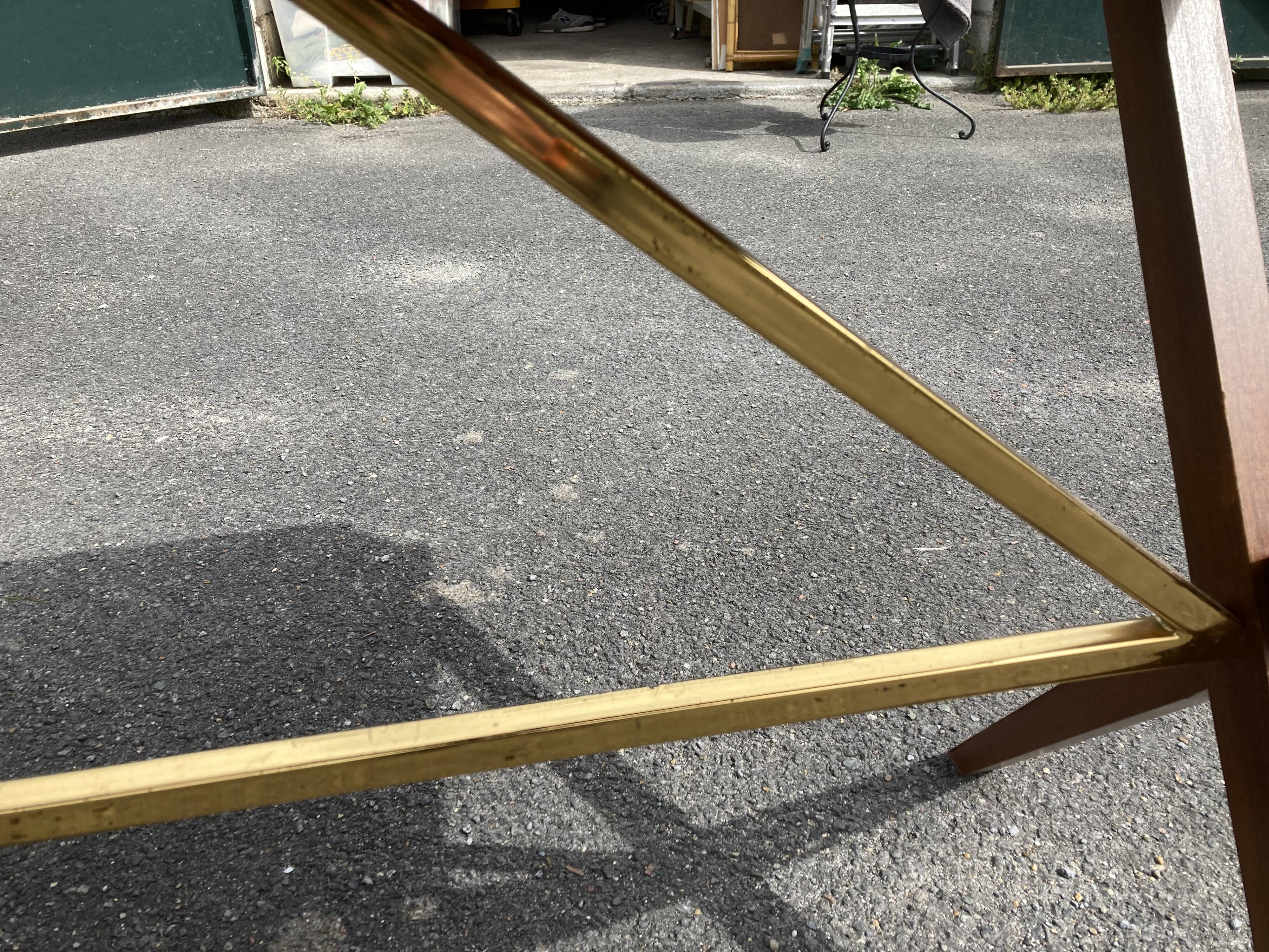 Scandinavian 60s teak desk with 2 drawers.