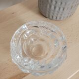 Set of two crystal candlesticks