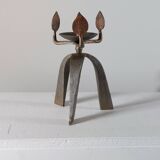 Bougeoir vintage artisanal unique des années 50.