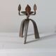 Unique vintage artisanal candlestick from the 1950s.