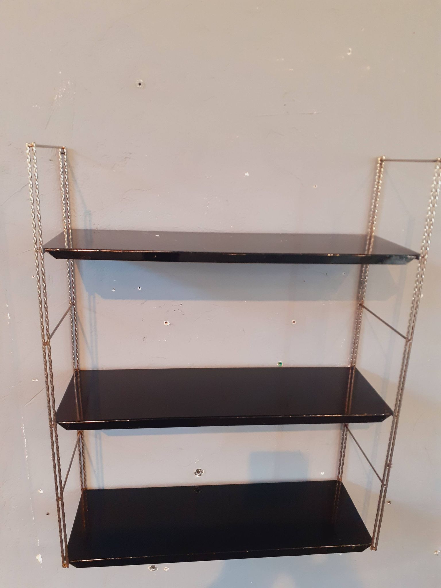 Modular wall shelf self, for mofp, 1960.