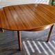 Scandinavian extendable teak round table, 1970s