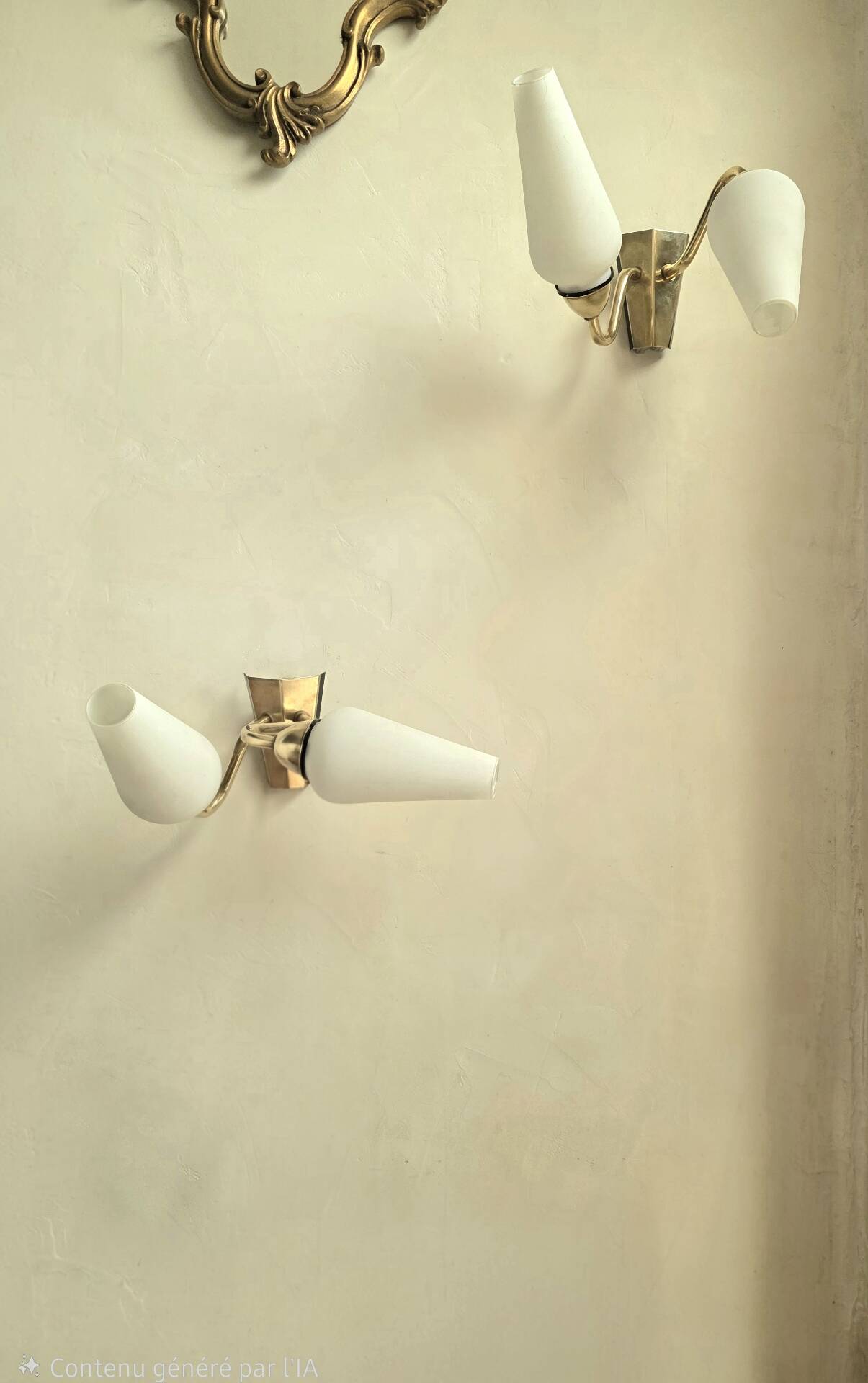 Pair of wall lights from the 60s