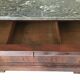 Commode XIXe Louis Philippe marbre sainte anne et noyer