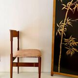 6 walnut chairs, Model 104, by Gianfranco Frattini for Cassina, Italy, 1960s.