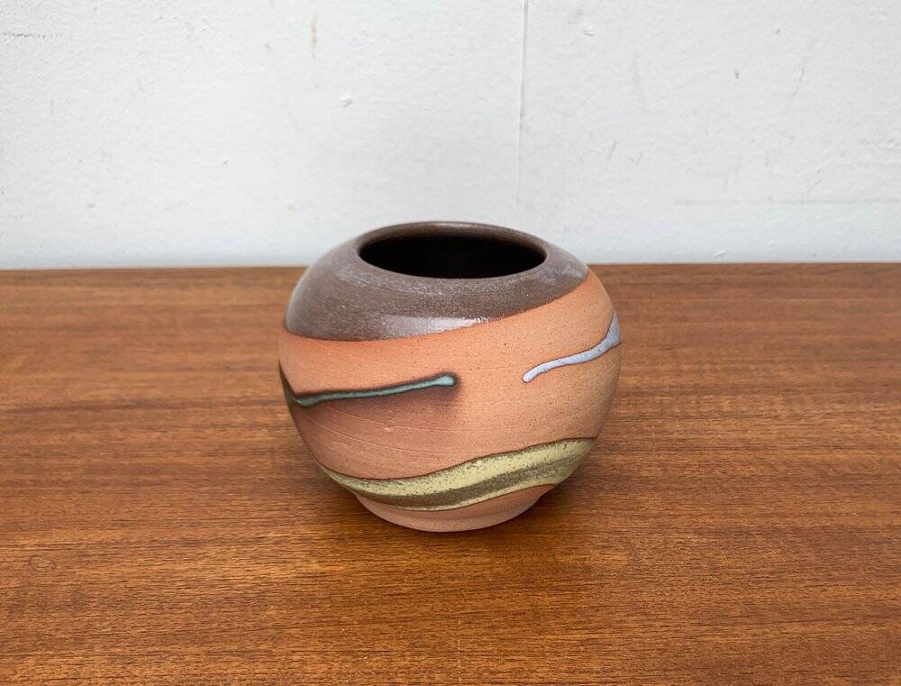 Vintage pottery vase from Alfa Dom Pottery, Dominican Republic.