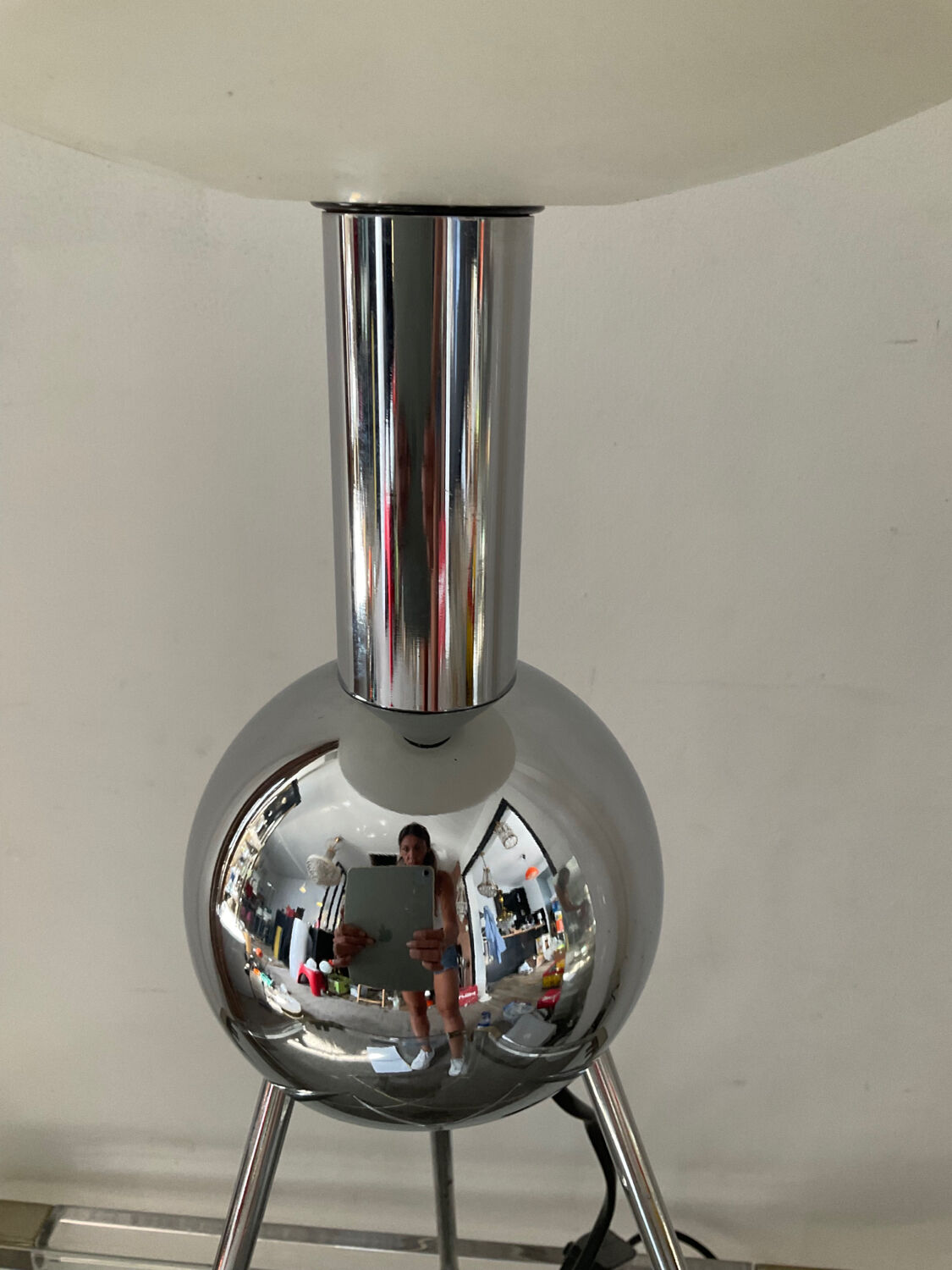 Space Age saucer lamp from the 70s