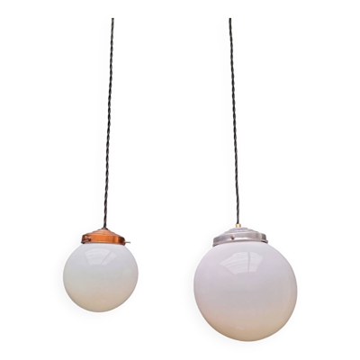 Suspensions boules en opaline