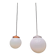 Opaline glass ball pendant lights