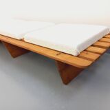 Pair of vintage  Perriand style  pine benches