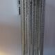 Swarovski wall lamp in silver-plated metal with crystal pendants.