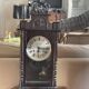 Pendule regulator 31 tage acier inoxydable bois, bronze, verre - xxe siècle