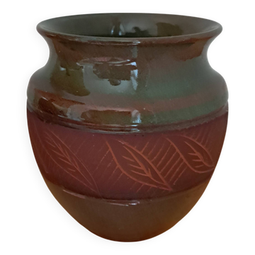 Vase Jean Fradin en terre cuite vernissée