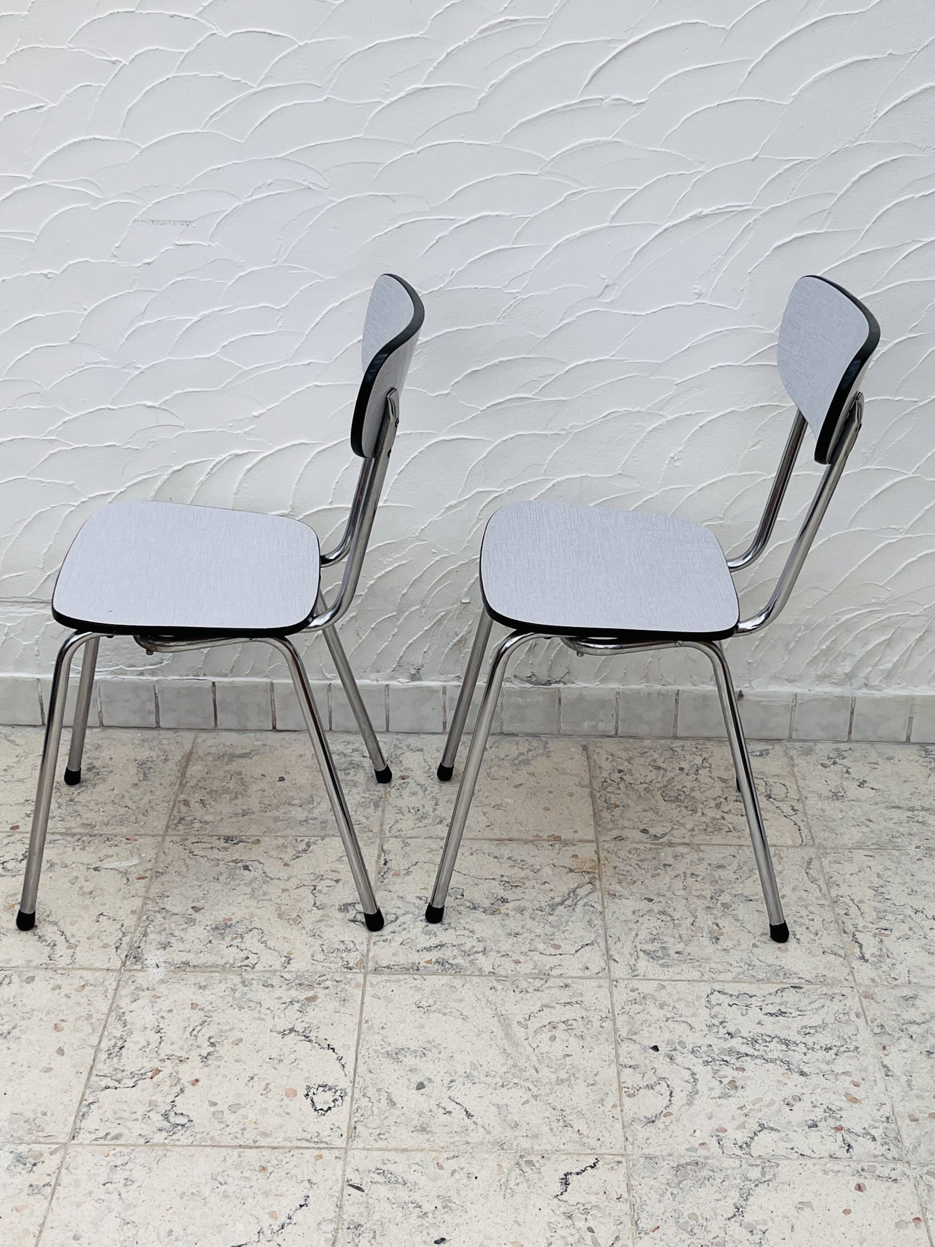 Two Formica chairs