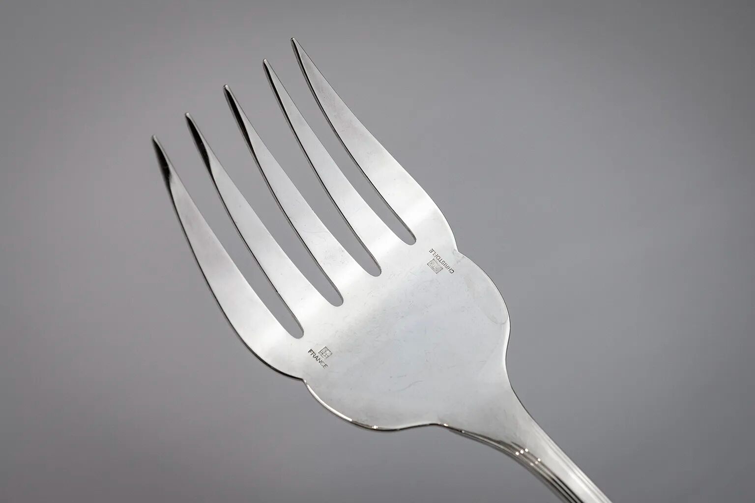 Christofle America silver-plated fish service cutlery, Luc Lanel