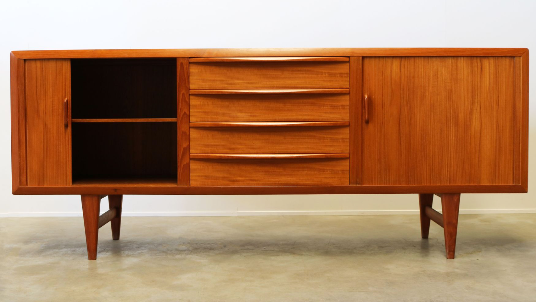 Teak enfilade by Ib Kofod Larsen for Faarup Denmark 1950s