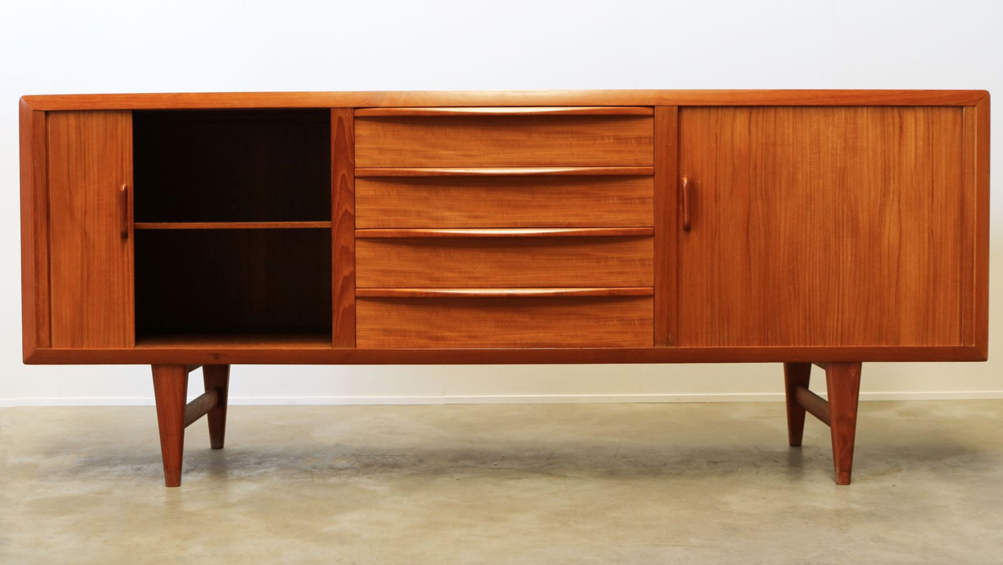Teak enfilade by Ib Kofod Larsen for Faarup Denmark 1950s