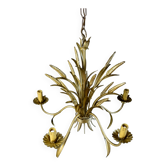 Wheat ear chandelier from the 70s by Hans Kögl