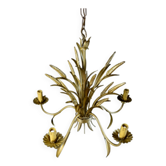 Lustre épis de blé des années 70 par Hans Kögl