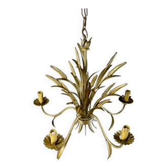 Wheat ear chandelier from the 70s by Hans Kögl