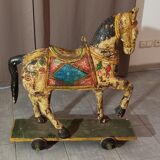 Old horse with wheels