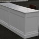 White 50s wooden counter desk
