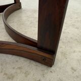 Antique rosewood coffee table with glass top designed by Ingmar Relling for Westnofa, vintage 70s