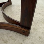 Antique rosewood coffee table with glass top designed by Ingmar Relling for Westnofa, vintage 70s