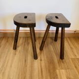 Pair of tripod stools