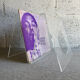 A Plexiglas magazine rack for Roche Bobois, 1970.