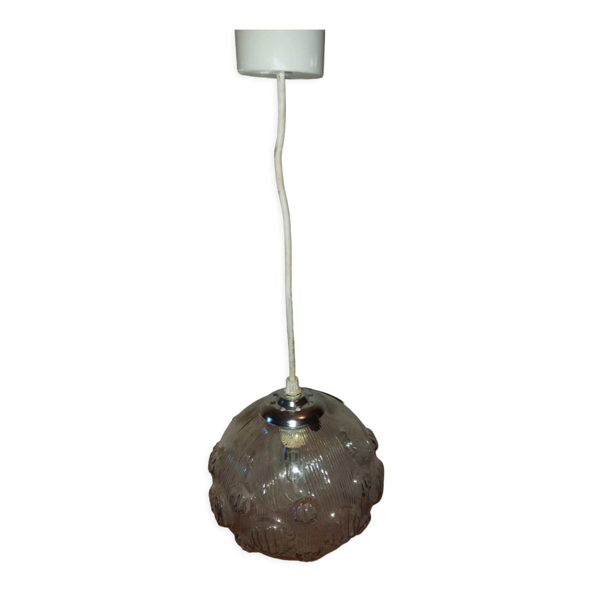 Vintage glass pendant lamp