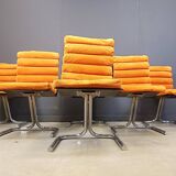Set of 6 Space Age Dining Chairs, 1970s