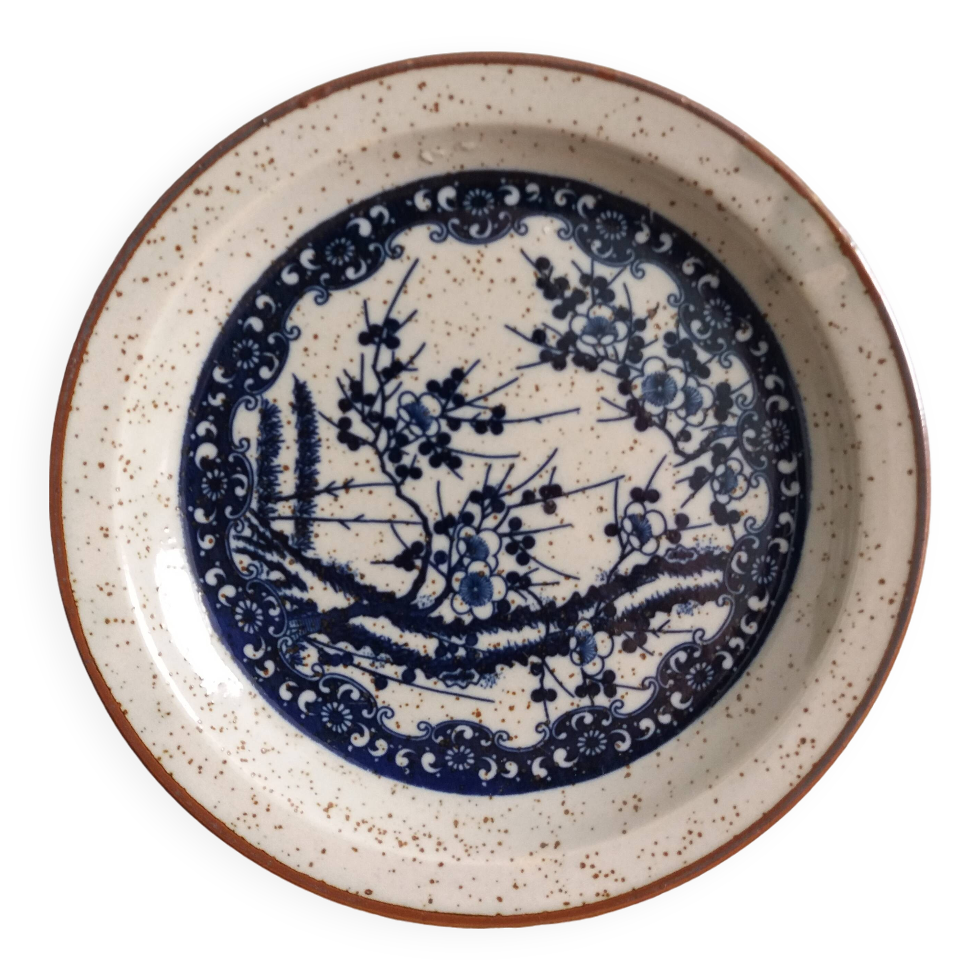 Plate with Japanese decor