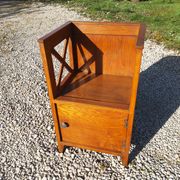 Bed and bedside table