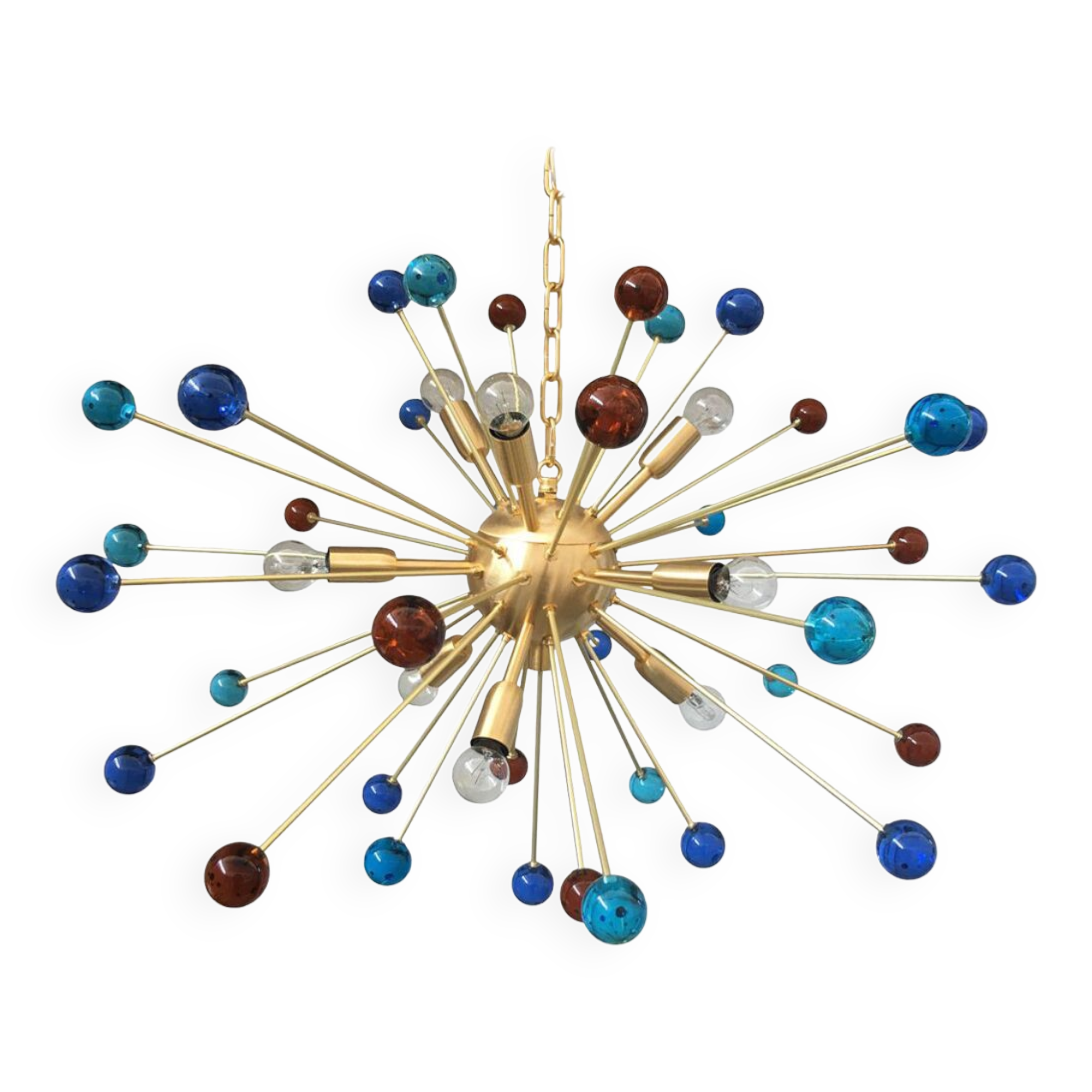 Star murano glass chandelier