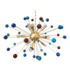 Star murano glass chandelier