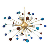 Star murano glass chandelier