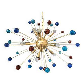 Star murano glass chandelier