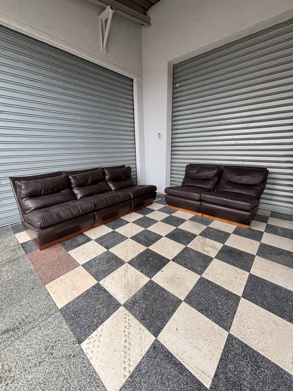 Chauffeuse cuir Roche Bobois