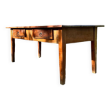 Antique farmhouse table in solid oak, 1900
