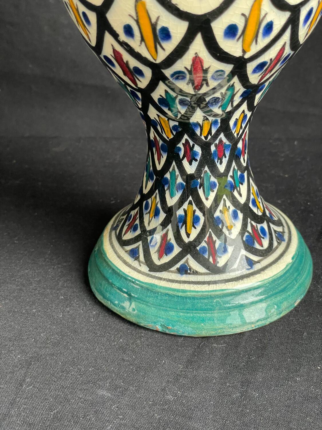Safi Moroccan vase with 2 handles