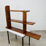 Wall shelf asymmetrical wood vintage 50s