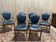 Set of 4 chairs and 2 English armchairs.