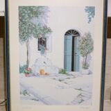 Tableau « La Fontanella » lithographie signée G. Zuppini