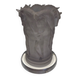 Plexiglass horse lamp in the style of Lalique.