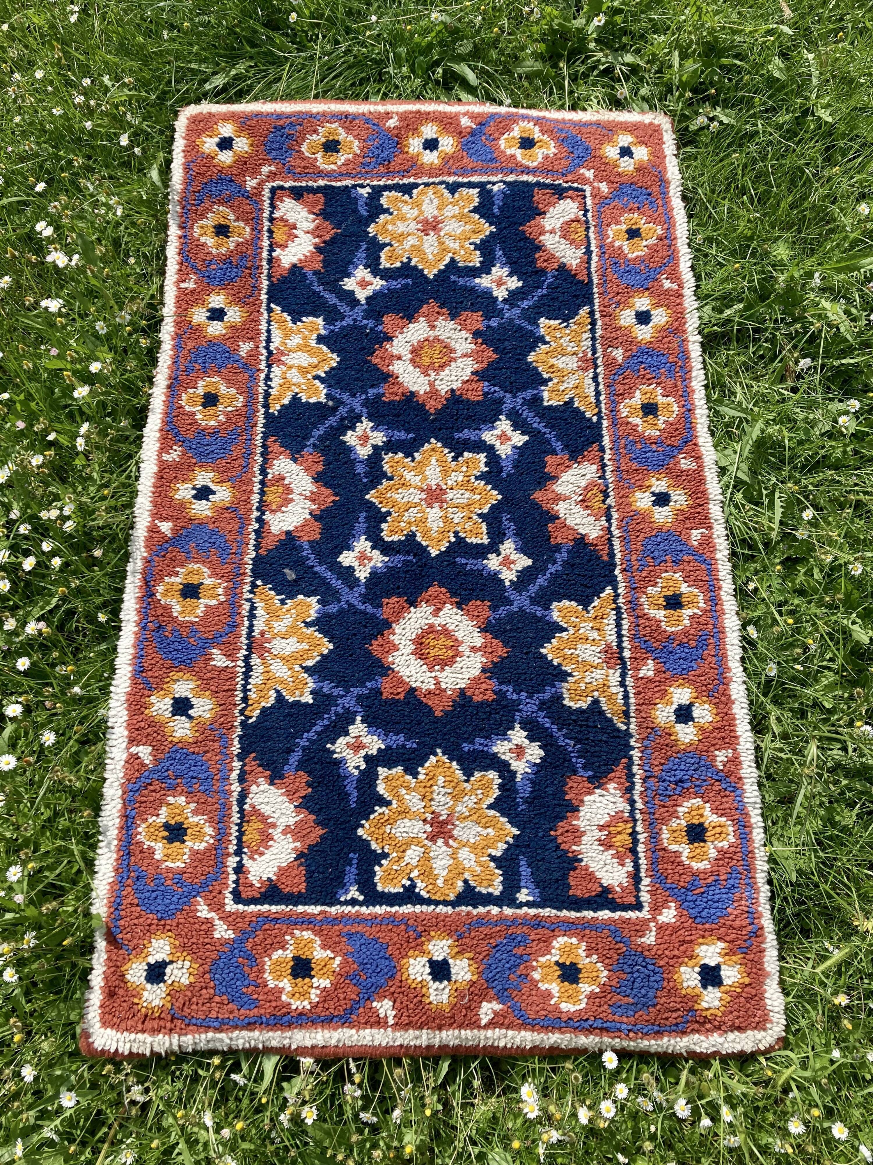 Tapis en laine coloré - 140x80cm
